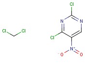 2,4-<span class='lighter'>Dichloro</span>-5-nitropyrimidine compound with dichloromethane