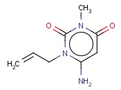 1-ALLYL-6-AMINO-3-<span class='lighter'>METHYLURACIL</span>