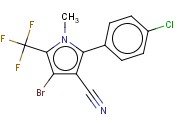 2-对<span class='lighter'>氯苯</span>基-4-<span class='lighter'>溴</span>-1-甲基-5-三氟甲基吡咯-3-<span class='lighter'>腈</span>