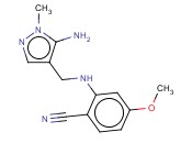 2-([(5-AMINO-1-METHYL-1H-PYRAZOL-4-YL)METHYL]AMINO)-<span class='lighter'>4-METHOXYBENZONITRILE</span>