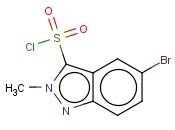 5-BROMO-2-METHYL-2H-INDAZOLE-3-<span class='lighter'>SULFONYL</span> <span class='lighter'>CHLORIDE</span>