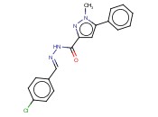 N-[(4-CHLOROPHENYL)METHYLIDENEAMINO]-1-METHYL-5-PHENYL-PYRAZOLE-3-CARBOXAMIDE