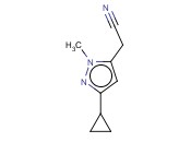 (3-CYCLOPROPYL-1-METHYL-1H-PYRAZOL-5-YL)ACETONITRILE