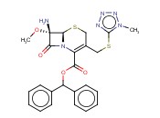 7beta-氨基-7alpha-甲氧基-3-(1-甲基-1H-四唑-5-硫甲基)-8-氧代-5-硫-1-杂氮双环[4.2.0]辛-2-烯-2-甲酸二苯基甲酯