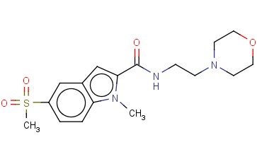 1-METHYL-5-(METHYLSULFONYL)-N-(2-MORPHOLINOETHYL)-1H-INDOLE-2-CARBOXAMIDE