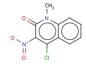 4-氯-1-甲基-3-<span class='lighter'>硝基</span><span class='lighter'>喹啉</span>-2(1H)-酮