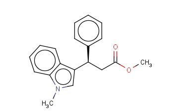 (3R)-(-)-3-(甲基-1H-<span class='lighter'>吲哚</span>-3-基)-3-苯基<span class='lighter'>丙酸</span>甲酯