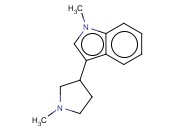 1H-吲哚,1-<span class='lighter'>甲基</span>-3-(1-<span class='lighter'>甲基</span>-3-<span class='lighter'>吡咯烷</span>基)-