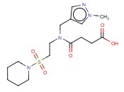 4-([(1-METHYL-1H-PYRAZOL-4-YL)METHYL][2-(PIPERIDIN-1-YLSULFONYL)ETHYL]AMINO)-4-OXOBUTANOIC ACID