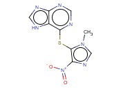 6-(3-METHYL-5-NITROIMIDAZOL-4-<span class='lighter'>YL</span>)SULFANYL-7H-PURINE