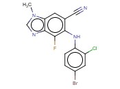 5-(4-BROMO-2-CHLOROPHENYLAMINO)-4-FLUORO-1-METHYL-1H-BENZO[D]IMIDAZOLE-6-CARBONITRILE