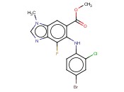 METHYL 5-((4-BROMO-2-CHLOROPHENYL)AMINO)-4-FLUORO-1-METHYL-1H-BENZO[D]IMIDAZOLE-6-CARBOXYLATE