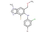 N-(4-BROMO-2-CHLOROPHENYL)-4-FLUORO-6-(METHOXYMETHYL)-1-METHYL-1H-BENZO[D]IMIDAZOL-5-AMINE