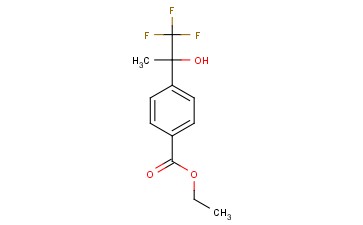 Benzoic acid, 4-(2,2,2-trifluoro-1-hydroxy-1-methylethyl)-, ethyl ester