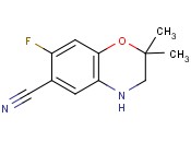 7-Fluoro-2,2-dimethyl-<span class='lighter'>3,4-dihydro-2H-benzo</span>[b][<span class='lighter'>1,4</span>]oxazine-6-carbonitrile