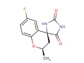 (2R,4S)-6-fluoro-2-methylspiro[chroman-4,4'-imidazolidine]-2',5'-dione