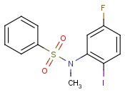 <span class='lighter'>N-</span>(5-Fluoro-2-iodophenyl)-N-methylbenzenesulfonamide