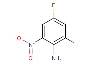 <span class='lighter'>BENZENAMINE</span>, 4-FLUORO-2-<span class='lighter'>IODO</span>-6-NITRO-