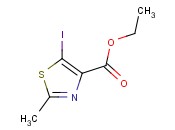 ETHYL 5-IODO-2-<span class='lighter'>METHYLTHIAZOLE</span>-4-CARBOXYLATE