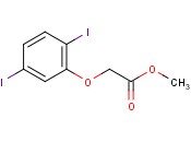 <span class='lighter'>Acetic</span> acid, 2-(2,5-diiodophenoxy)- methyl ester