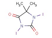 <span class='lighter'>1,3-Diiodo-5,5-dimethyl</span> hydantoin