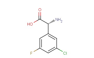 BENZENEACETIC ACID, Α-AMINO-3-<span class='lighter'>CHLORO-5-FLUORO</span>-, (ΑR)-