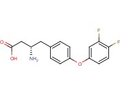 BENZENEBUTANOIC ACID, BETA-<span class='lighter'>AMINO</span>-4-(<span class='lighter'>3,4</span>-DIFLUOROPHENOXY)-, (BETAS)-