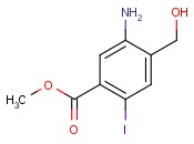 Methyl 5-<span class='lighter'>amino</span>-4-hydroxymethyl-2-iodobenzoate