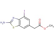 methyl (2-<span class='lighter'>amino-4-iodo</span>-1,3-benzothiazol-6-yl)acetate