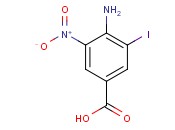 <span class='lighter'>BENZOIC</span> ACID, 4-AMINO-3-IODO-5-<span class='lighter'>NITRO</span>-