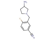 3-[(3-AMINOPYRROLIDIN-1-YL)METHYL]-<span class='lighter'>4-FLUOROBENZONITRILE</span>