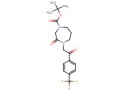 <span class='lighter'>tert-Butyl</span> 3-oxo-4-(2-oxo-2-(4-(trifluoromethyl)phenyl)ethyl)-1,4-diazepane-1-<span class='lighter'>carboxylate</span>