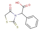 2-(4-oxo-2-thioxothiazolidin-3-yl)-2-phenylacetic acid
