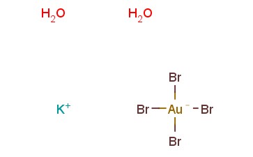 四溴金(III)<span class='lighter'>酸</span><span class='lighter'>钾</span>二水合物