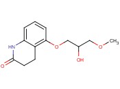 5-(2-hydroxy-3-methoxypropoxy)-<span class='lighter'>3,4</span>-dihydroquinolin-2(<span class='lighter'>1H</span>)-one