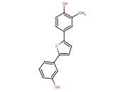 3-(5-(4-hydroxy-3-methylphenyl)thiophen-2-yl)phenol