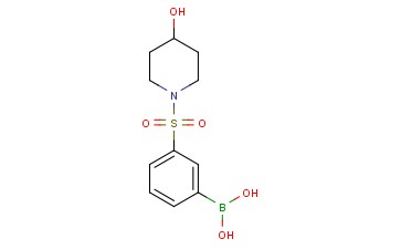 (3-((4-<span class='lighter'>HYDROXYPIPERIDIN</span>-1-YL)SULFONYL)PHENYL)BORONIC ACID