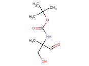 <span class='lighter'>tert</span>. Butyl N-(1-hydroxy-2-methyl-3-oxopropan-2-<span class='lighter'>yl</span>)<span class='lighter'>carbamate</span>