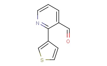 2-(3-THIENYL)-<span class='lighter'>3-PYRIDINECARBOXALDEHYDE</span>