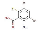 2-<span class='lighter'>氨基</span>-3,5-二溴-6-<span class='lighter'>氟</span><span class='lighter'>苯甲酸</span>
