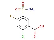2-<span class='lighter'>氯</span>-4-<span class='lighter'>氟</span>-5-氨磺酰<span class='lighter'>苯甲酸</span>