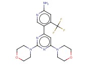 5-[2,6-二(4-<span class='lighter'>吗</span><span class='lighter'>啉</span><span class='lighter'>基</span>)-4-嘧啶<span class='lighter'>基</span>]-4-(三氟甲基)-2-吡啶胺