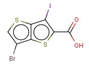 THIENO[3,2-B]THIOPHENE-2-CARBOXYLIC ACID, 3-IODO-6-BROMO-