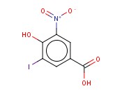 4-羟基-3-碘-5-<span class='lighter'>硝基苯</span>甲酸