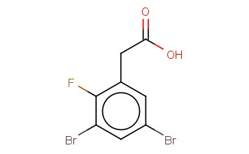 3,5-DIBROMO-2-<span class='lighter'>FLUOROPHENYLACETIC</span> ACID