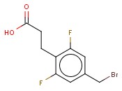 4-(<span class='lighter'>BROMOMETHYL</span>)-2,6-DIFLUOROBEAZYL ACETIC ACID