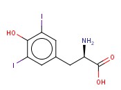 (R)-<span class='lighter'>2-Amino-3-</span>(4-hydroxy-<span class='lighter'>3,5-diiodophenyl</span>)<span class='lighter'>propanoic</span> acid