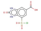 7-CHLOROSULFONYL-2,3-DIHYDRO-2-OXO-1H-BENZIMIDAZOLE-5-CARBOXYLIC ACID