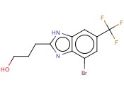 4-BROMO-2-(3-HYDROXYPROPYL)-6-(<span class='lighter'>TRIFLUOROMETHYL</span>)BENZIMIDAZOLE