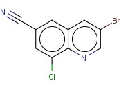 3-BROMO-8-CHLOROQUINOLINE-6-CARBONITRILE